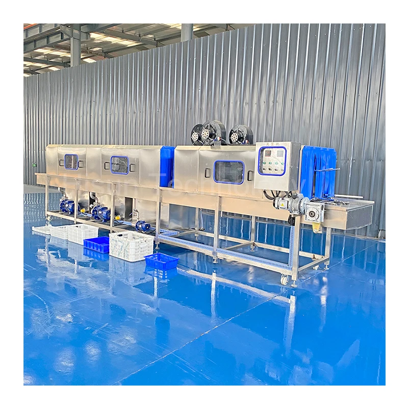 Automatic Steam Heating Crate Washer CE Standard plastic tray Washing Machine  Cleaning Machine used for milk and juice bo