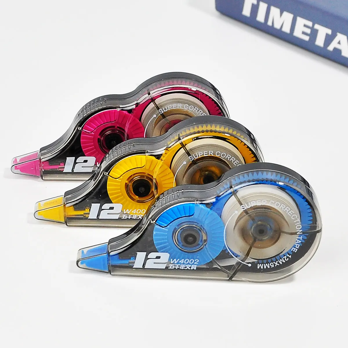 Hot Sell Correction Tape 12m Wholesale Office Supplies Correction Tape for School 3pcs  Set
