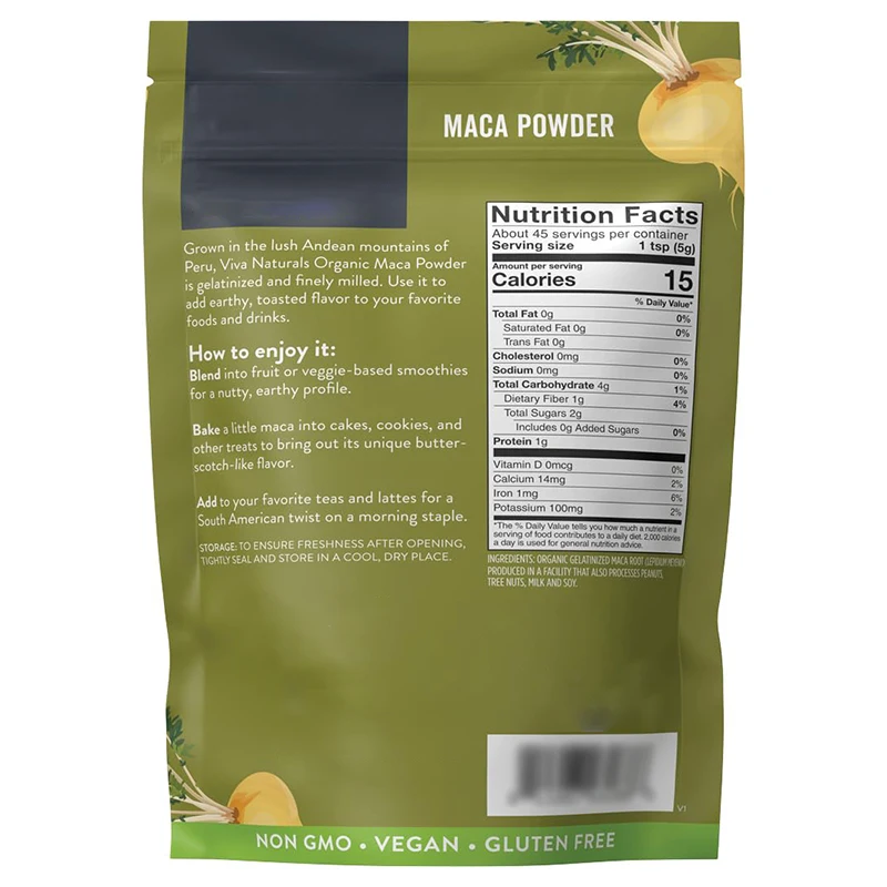 Organic Maca Powder Superfood Support Daily Energy Supplement Root for Men & Women