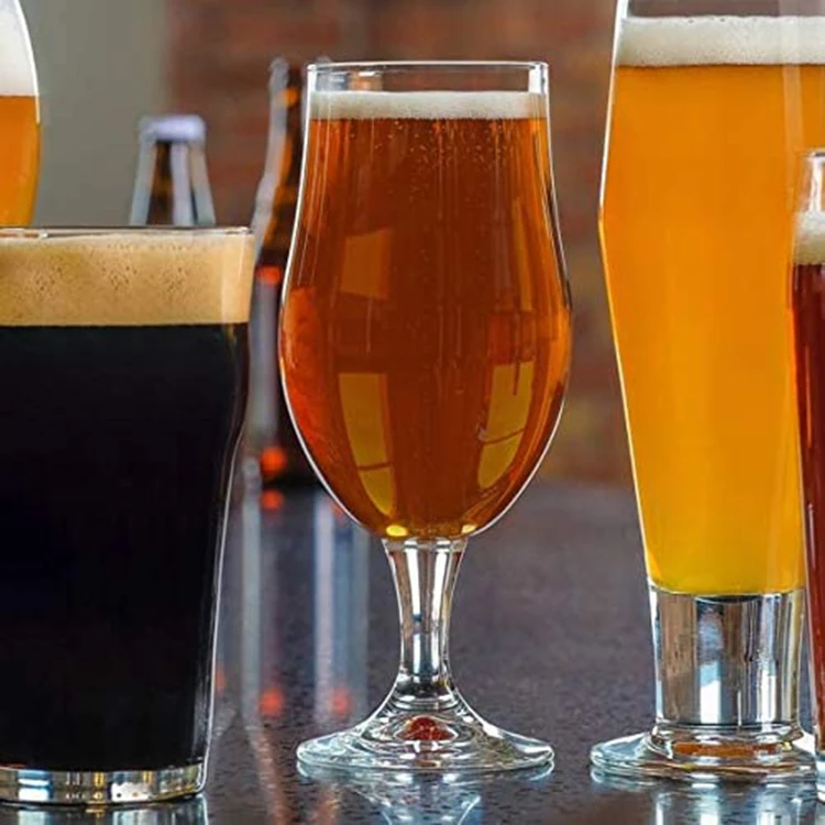 Hot Sale 16oz Set of 4 Craft Brews IPA Beer Goblet Glass