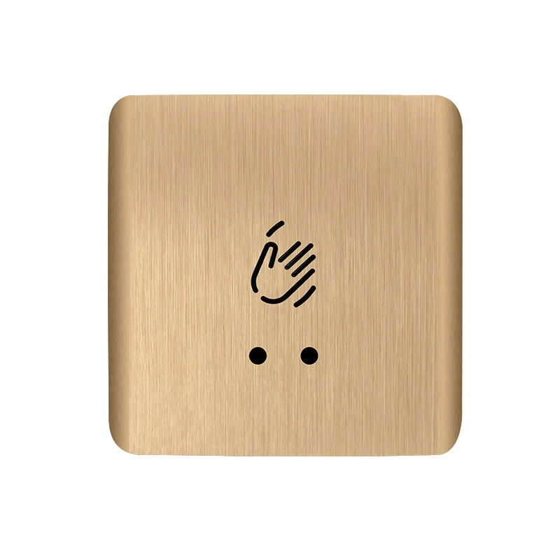 Camel Factory Infrared Sensor Door Release Switch Aluminium Alloy Golden No Touch Exit Button