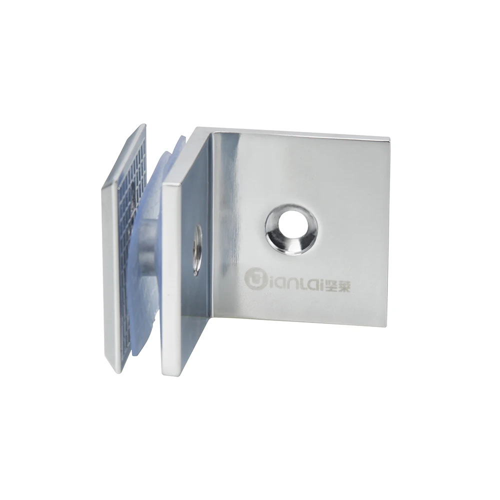 Modern Design Glass Mount Bathroom Door Clamp Shower Hinge 90 Degree Glass Clamp-Wholesale