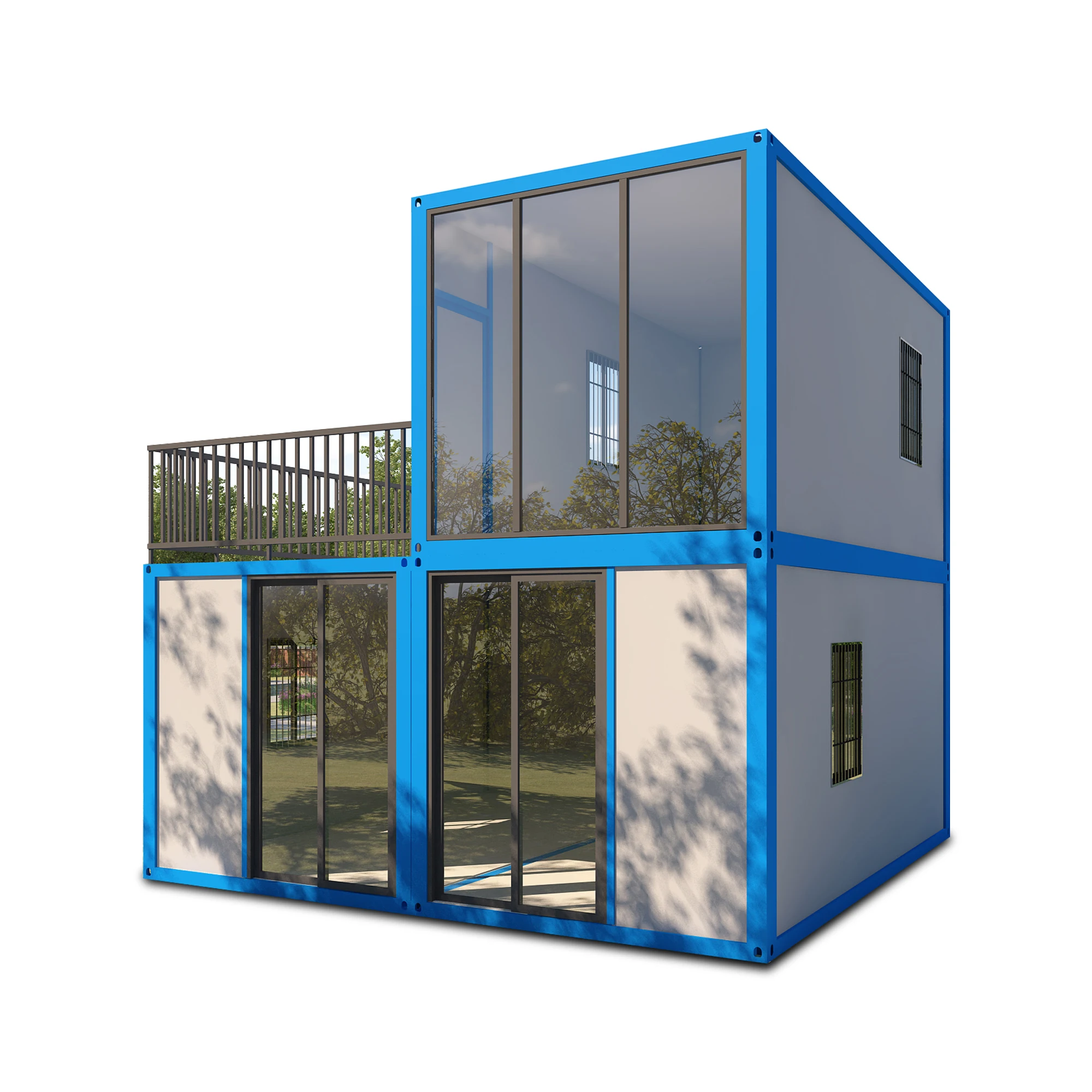 Promotion 2 story 3-rooms cheap  pre manufactured house homes office cabin