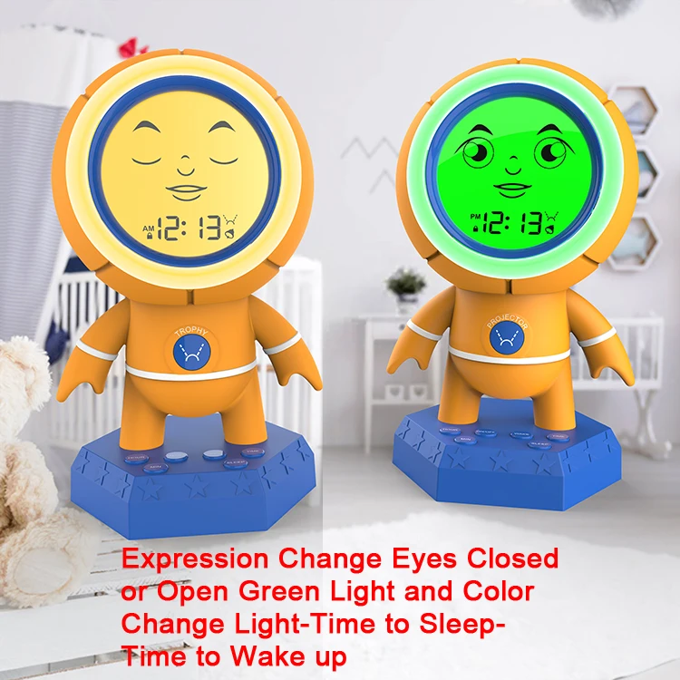 Led Digital Clock Fashion Electronic Clock Pattern trophy Projection Alarm Clock Digital