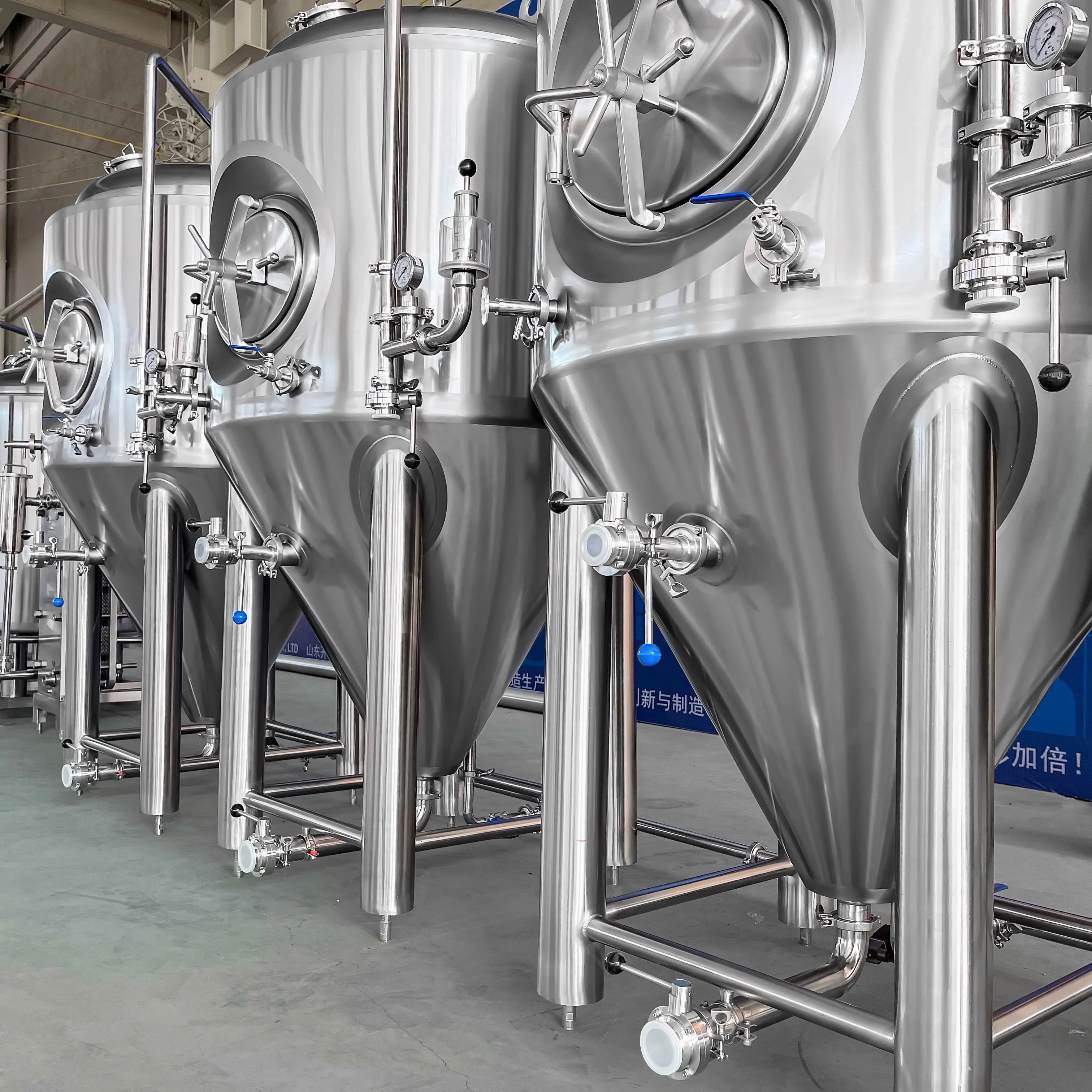 Высокое качество 500L 1000L 10HL 20HL 30HL SUS (нержавеющая сталь 304 конический резервуар для ферментации пива с воздушным