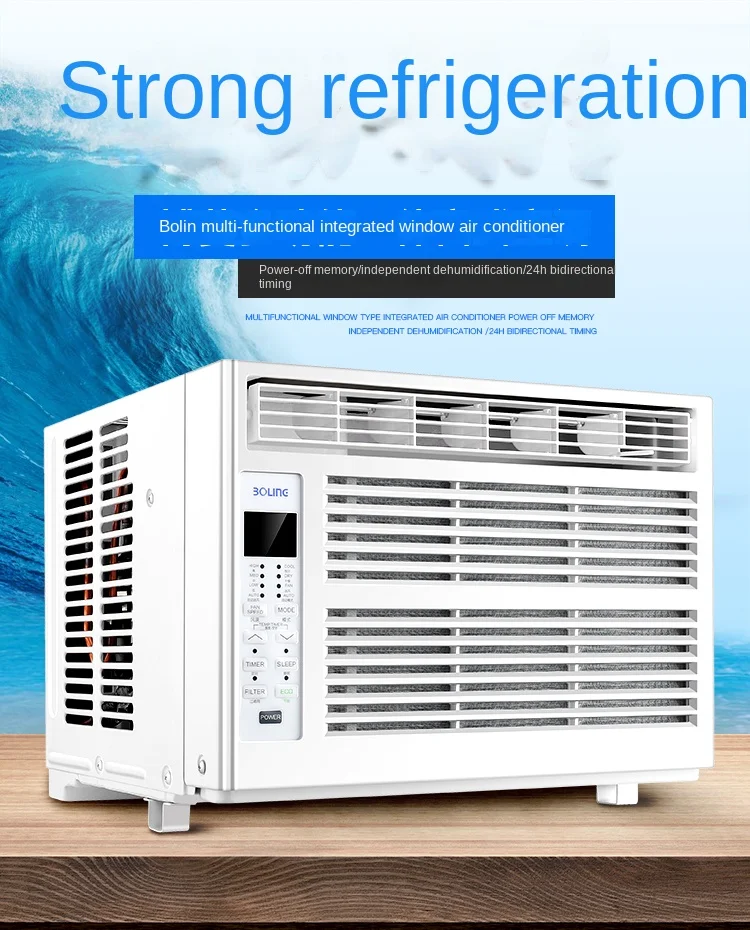 China factory Low Price 12000Btu 1.5Ton Cool and Heat Window type Air Conditioner for household using