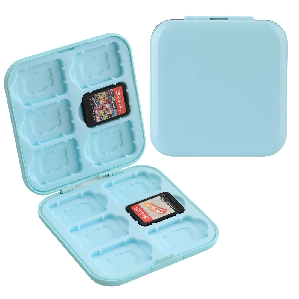  2021 Popular Card Box Used For Nintendo Game Storage Pure Color Drawing Small Fresh 12 Can Be