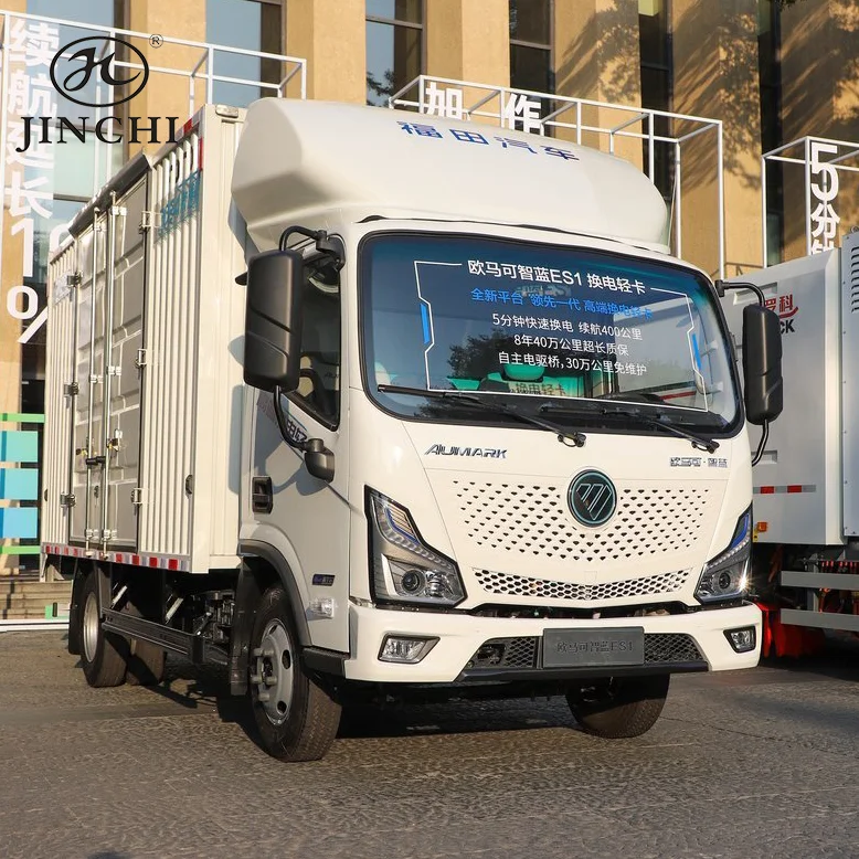 Foton Aumark zhilan EX double cab New Energy Trucks pure Electric Cargo Truck for Goods transportation
