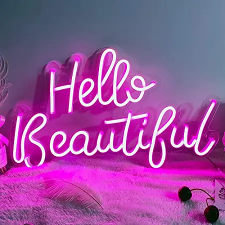 Drop shipping wholesale small acrylic letters light stage wall custom neon led sign for bedroom