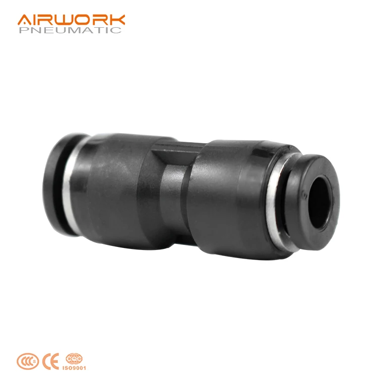 8mm push in push-to-connect tube equivalent high quality union air hose fittings pu 8mm for air system