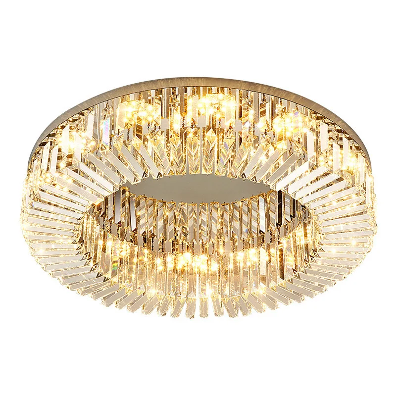 Modern Chandeliers Led Ceiling Luxury Modern Long Chandelier Led Home Decor Lights Pendant K9 Crystal Ceiling Light