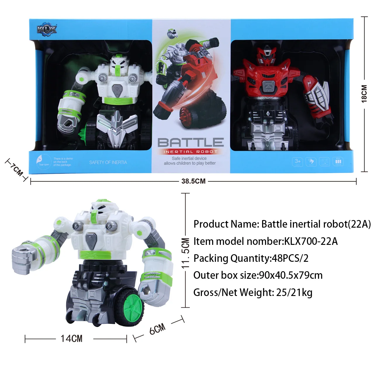Boxing Fighting  Battle Robot for Boys Plastic Light & Sound Robot Toy Differential Drive Electra Toy
