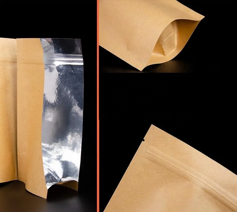 Custom Logo Print Wholesale Grocery White Brown Kraft Paper Gift Bag with Handle Item Industrial Surface Packaging