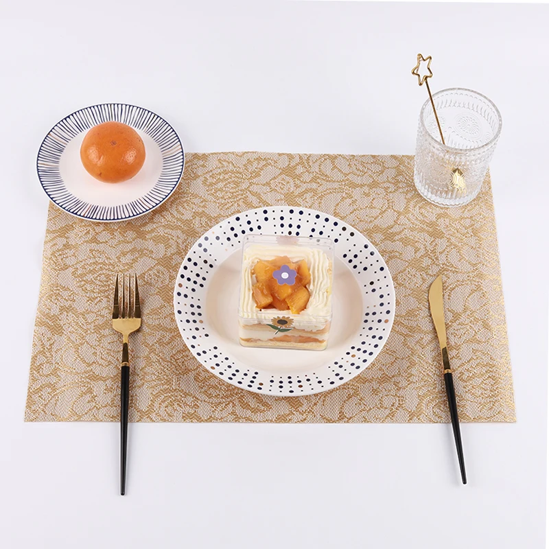 Eco-Friendly Stocked Customized Natural Anti Slip Office PVC Table Mat