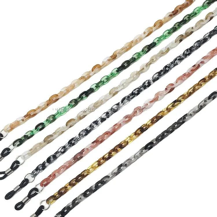 Plastic Eyeglass Cord Glasses Strap Acrylic Sunglasses Rope Chain Acrylic Eye Glass Chains