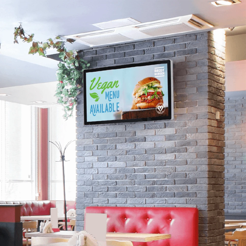 Hot 55 Inch Digital Signage 4K LCD Kiosk Display Outdoor Wall Mounted Digital Signage