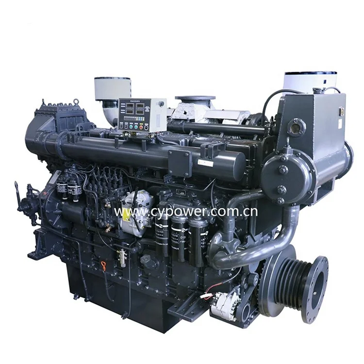 Water cooling Sdec Sc15g Man Series inboard diesel marine engine for boat 280-330kw