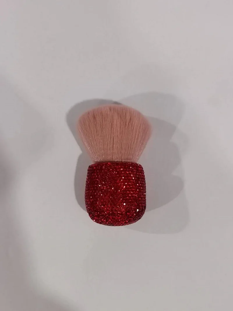 Diamond Set Small Waist New Powder Makeup Brush Super Large Stick Drill Single Spot Goblet Powder Blusher Dust Brush