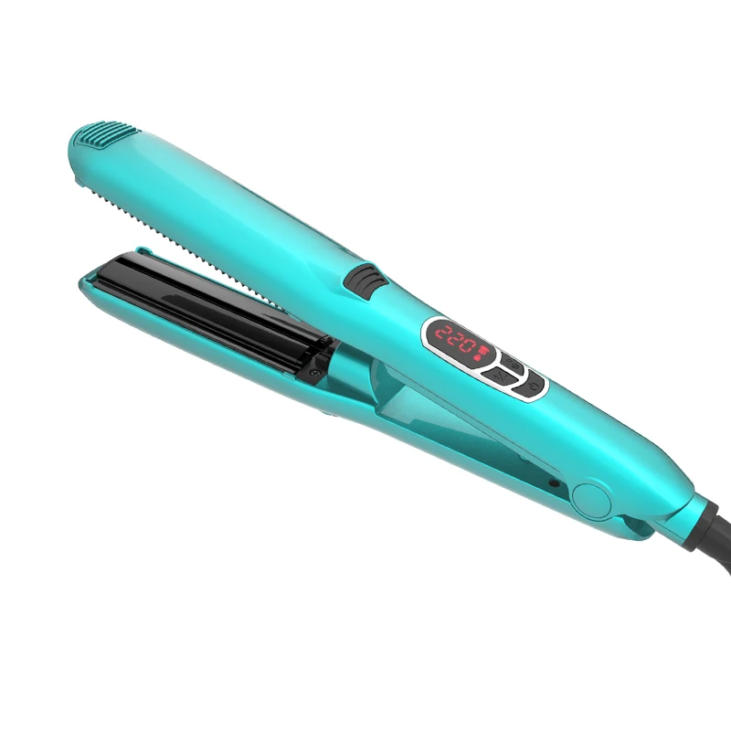 3D Floating plates titanium  ceramic Steam Hair Straightener