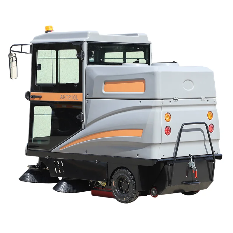 Factory Electric Ride On Road Street Sweeper Truck Industrial Floor Sweeper Cleaning truck Equipment machine