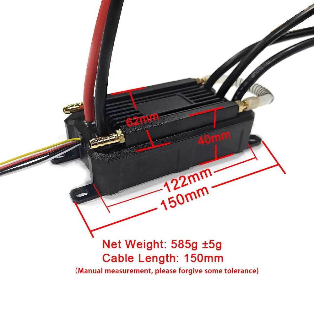 Maytech Efoil 300A Waterproof ESC IP68 Waterproof Speed Controller for Electric PodDrive Underwater Thruster Electric Foil