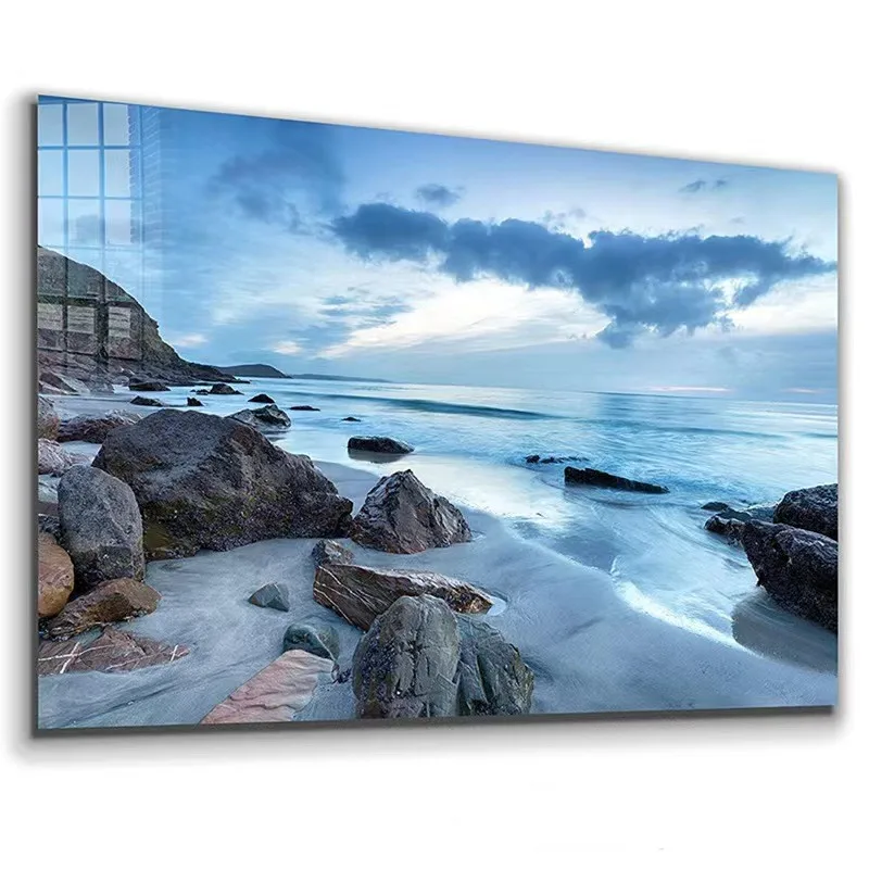 Customer Design Silk Screen Digital Printing Printed Pictures On Tempered Glass For Building Furniture Industrial Decoration