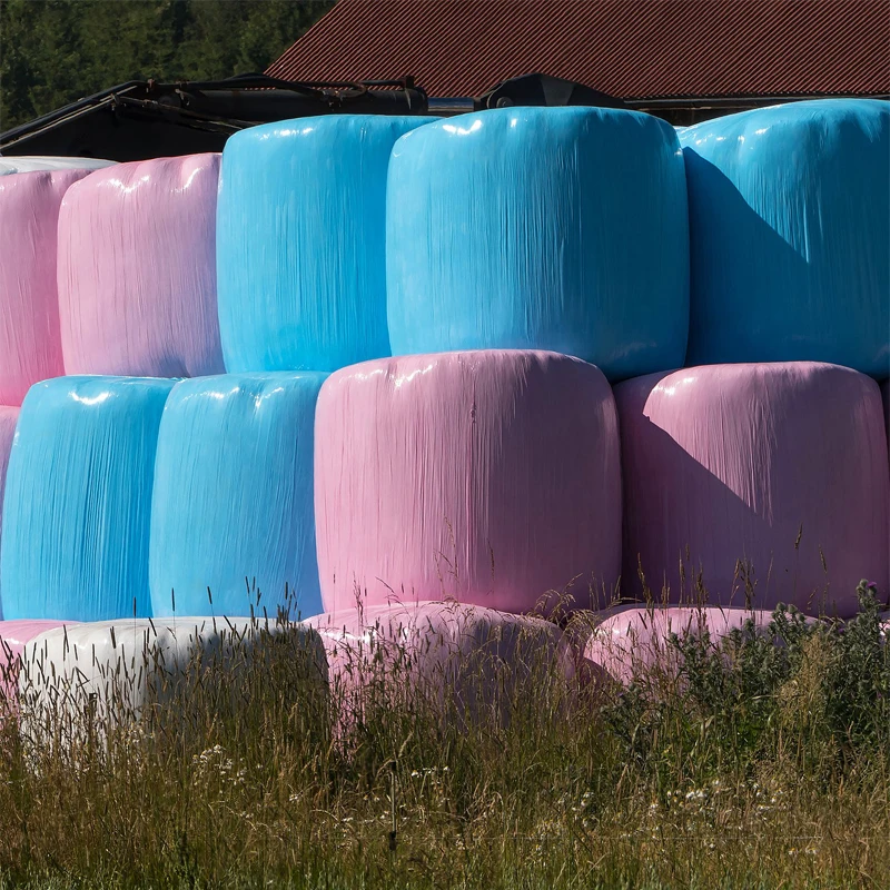 High Quality Moisture Proof Baler 75cm Plastic Wrap Stretch Film For Silage Bale