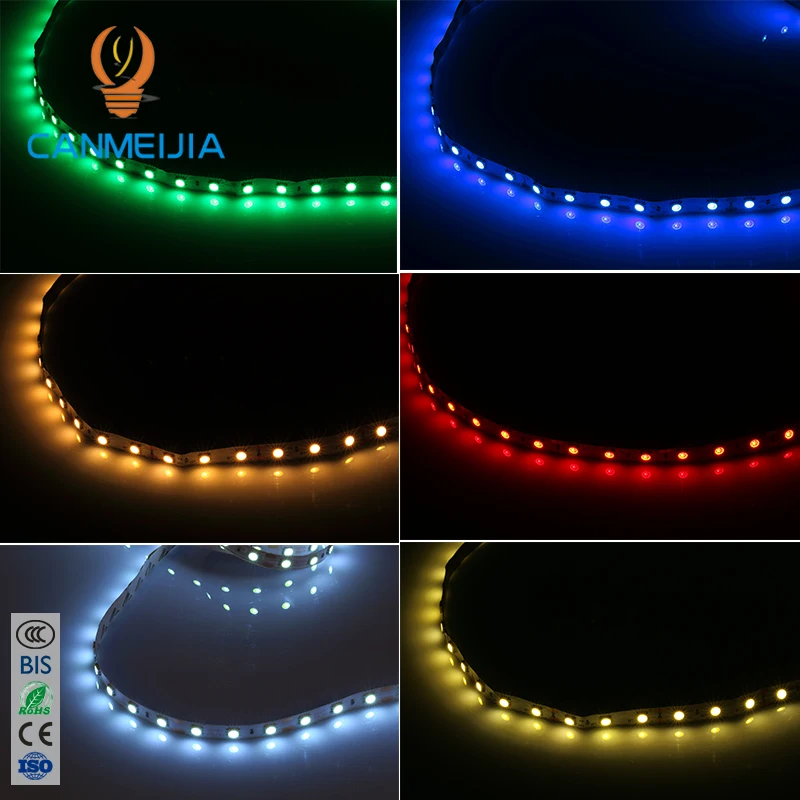  Умные СИД полосные осветители для Wi-Fi 12 Вт водостойкый LED 5 м Декодер каналов кабельного телевидения SMD 5050 пульт дистанционного управления подсветкой RGB гибкая светодиодная лента Светодиодная