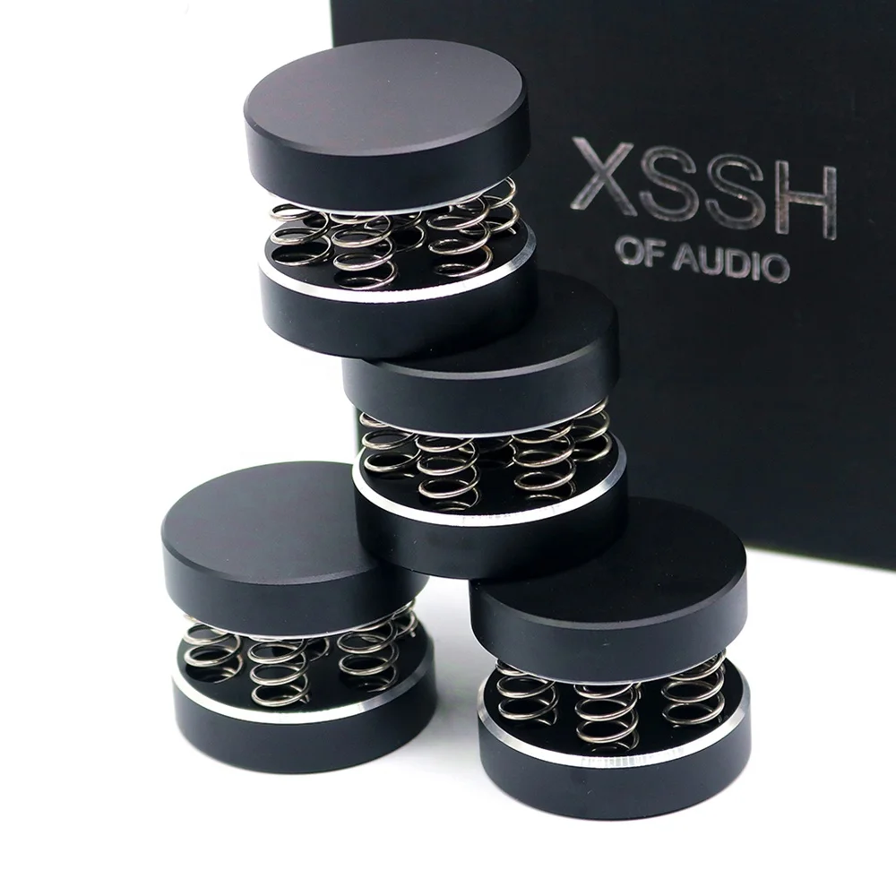 Новинка черные амортизирующие шипы YIVO XSSH аудиоаудиофил пружинный амортизирующий коврик HI-FI колонки аудио усилитель CD ножная