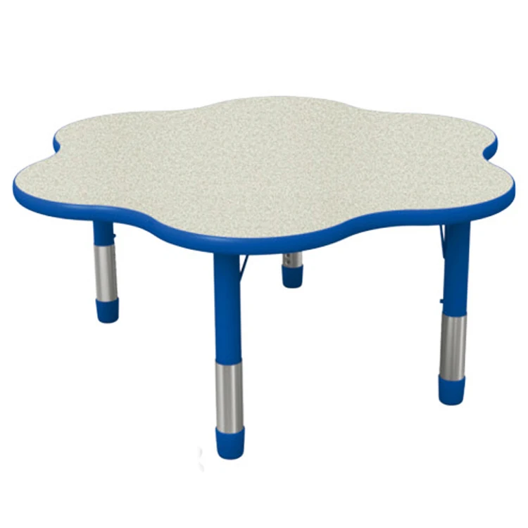 2020 China factory promote moon shape desks half kids table children plastic With 2 Years Warranty