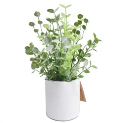 Mini Succulent Plants Artificial Plastic Potted Faux Assorted Plants for HomeTable Decoration