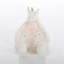 white stuffed animal doll  unicorn plush toys for child birthday gifts