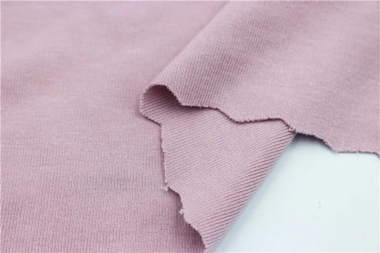 
Factory wholesale soft viscose spandex rib knitted cloth fabric 