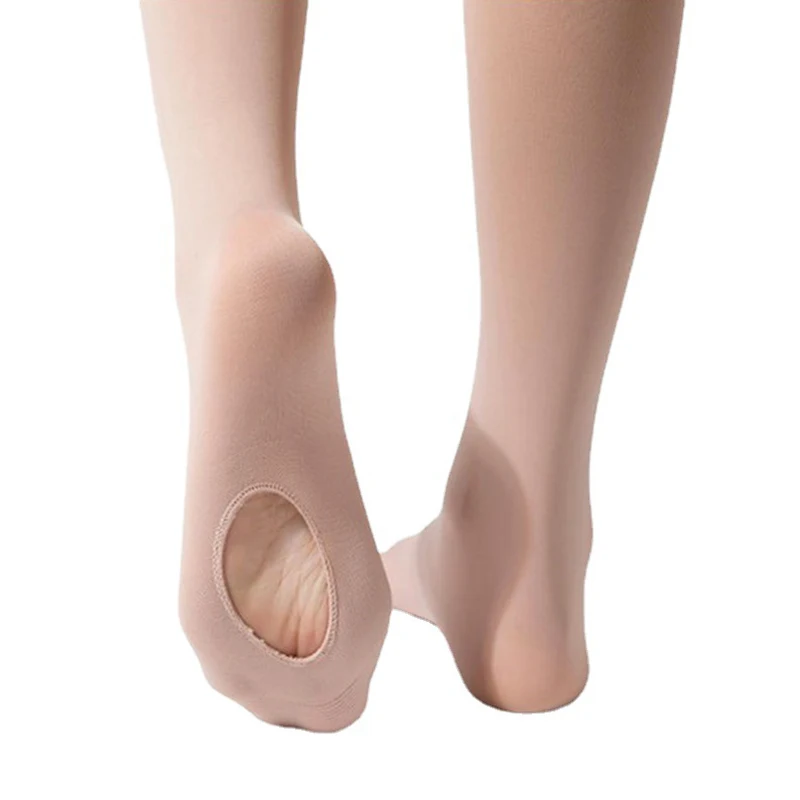 Easy take off wash foot 80D Skin color spring pantyhose with light fleece lined leggings for women