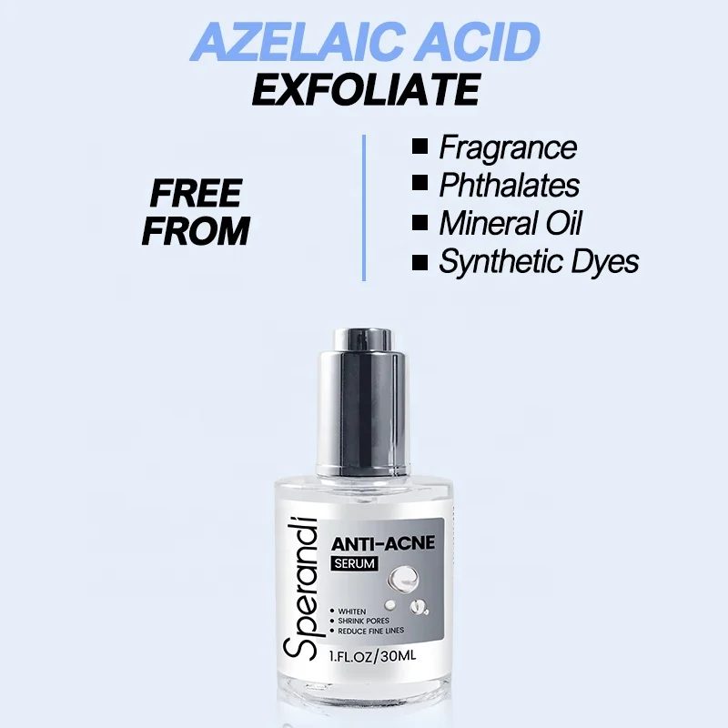 Azelaic Acid Pore Shrinking Glow Whitening Hyaluronic Niacinamide Peptides Antiwrinkle Acne Repair Face Serum For Sensitive Skin