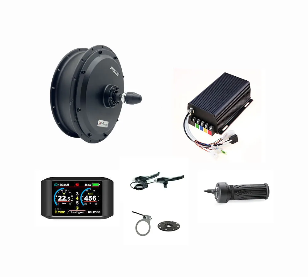 MXUS Powerful Strong Power 48V 3000W 700c Rear Wheel Conversion Kit Gearless Hub Motor with Sabvoton Controller