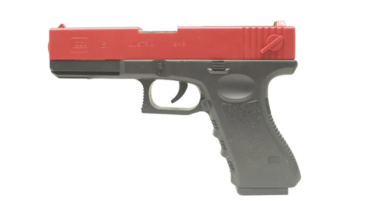 toy bb gun with soft bullets educational toys gifts for kids boys girls adults plastic shell ejecting laser glock toy gun