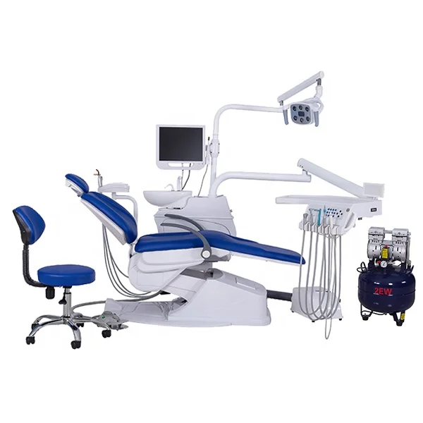 Apple dental Laboratory equipment built in light cure dental chair for odontologia