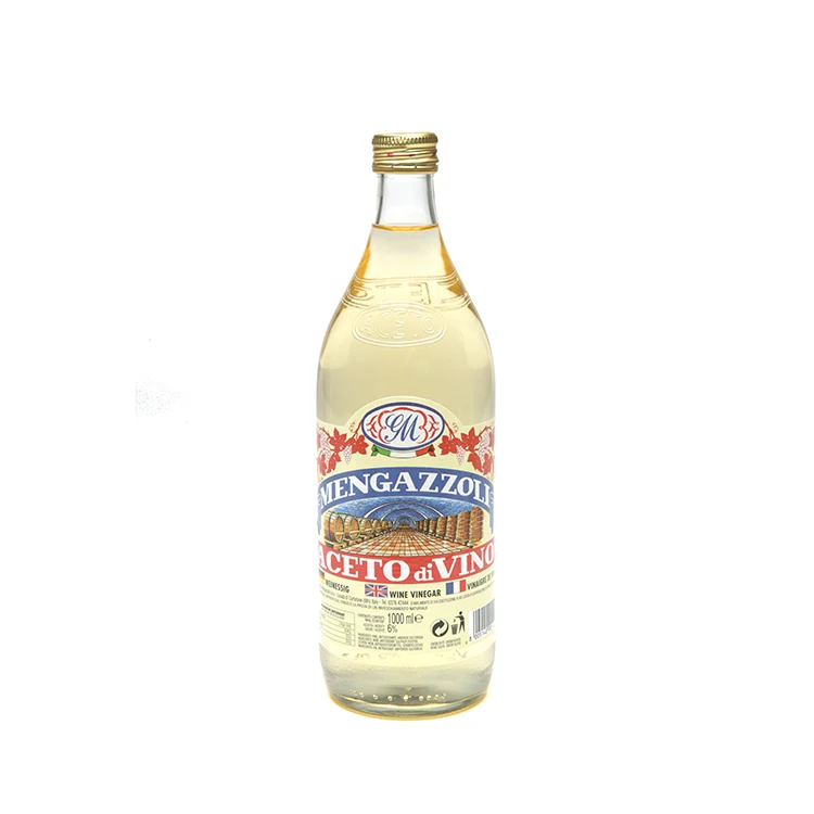 Mengazzoli White wine vinegar from selected wines - Made in Italy - ideal for vinaigrette