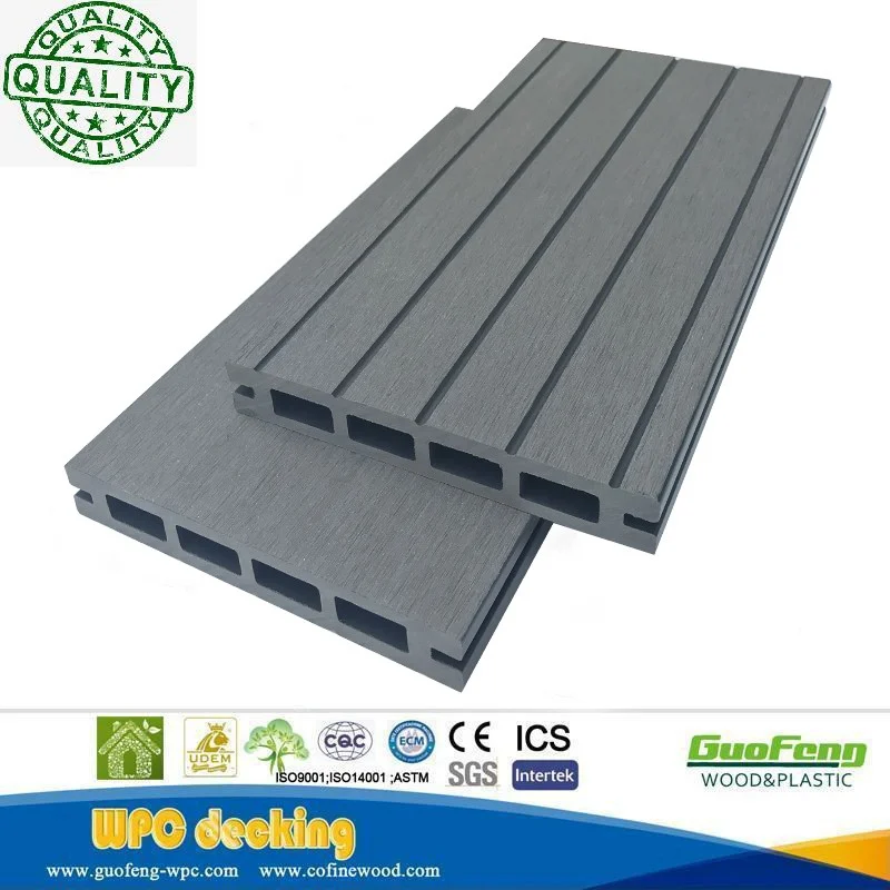 Free Sample Waterproof Hollow Wood Plastic Composite Decking WPC Indoor Laminated Flooring