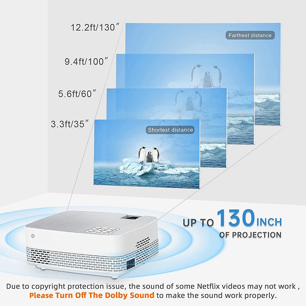 Проектор для видеосъемки Salange Q5 4500 люмен поддержка 1080P портативный мини-проектор улицы Wi-Fi беспроводное подключение смартфон домашнее