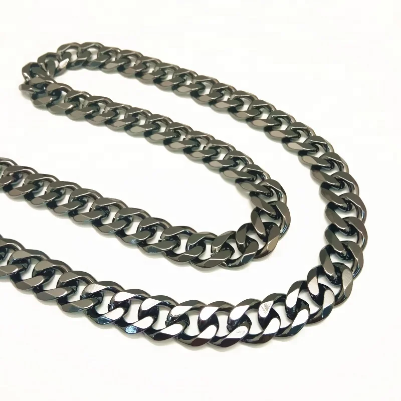 Fashion DIY aluminum curb bag chains