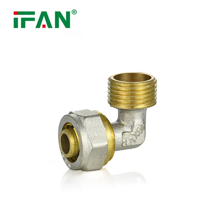 IFAN Customization Brass PEX Al PEX Fittings 16-32mm Thread PEX Brass Compression Fittings