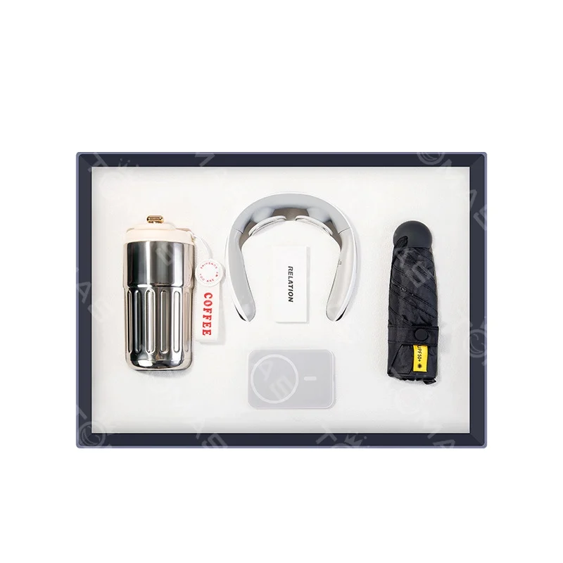 Promotional Events Business Gift Outdoor Travel Customized Computer Backpack Coffee Mug Neck Massager Novelty Electronics Items