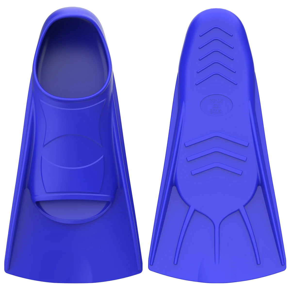  Factory supply adult child blue diving fins swimming flipper for