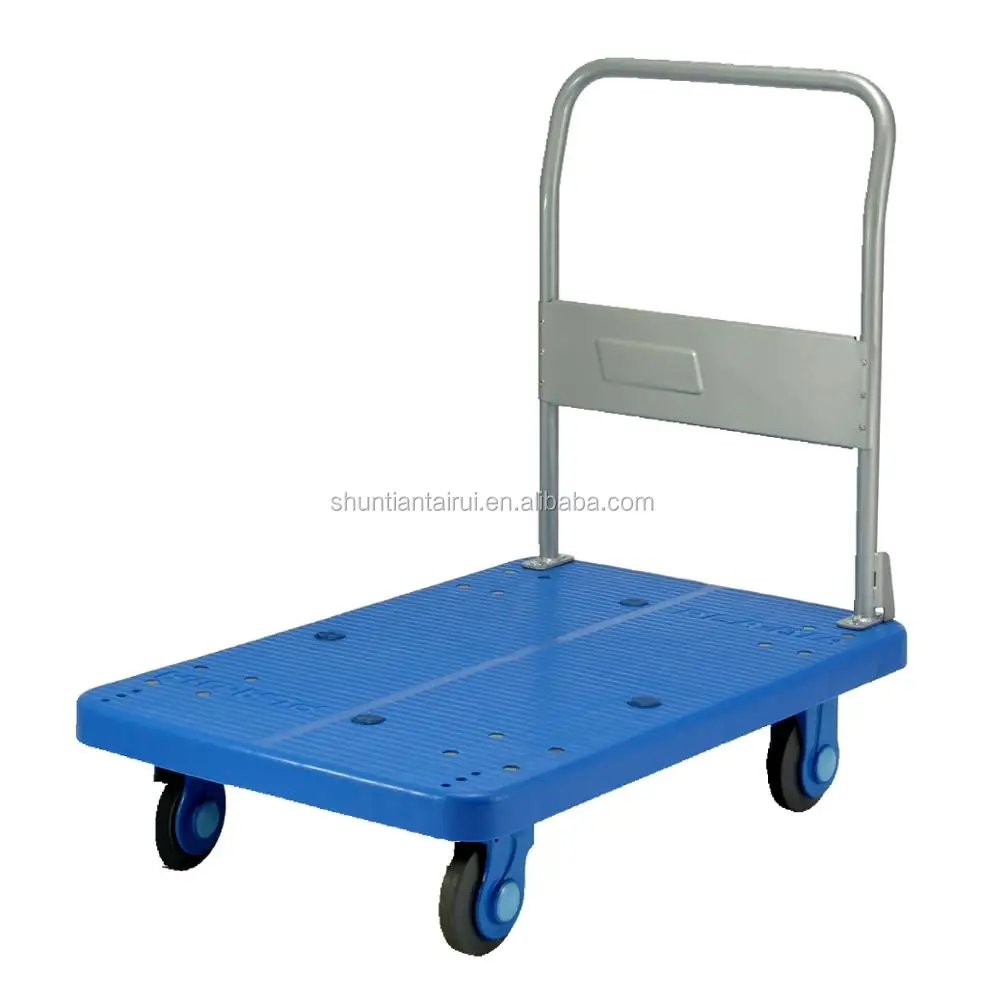 
Blue Color Platform Structure and Four Wheel Wheel Carpet Moving Dolly Zisa Plastic Set Sliver Bicycle Tool Origin Place Model 