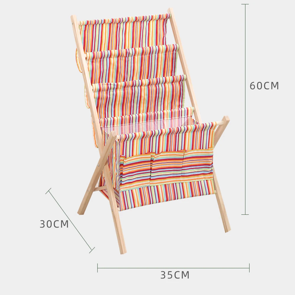 Floor Magazine Stand Display Rack Newspaper Rack Tiered Design-Black Wood Book Rack