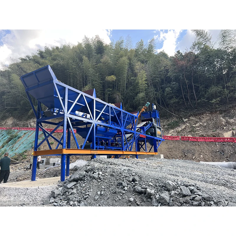 45m3/h Concrete Batching Plant Manufactures Mobile Concrete Mixing Plant HZS45 Small Concrete Plant