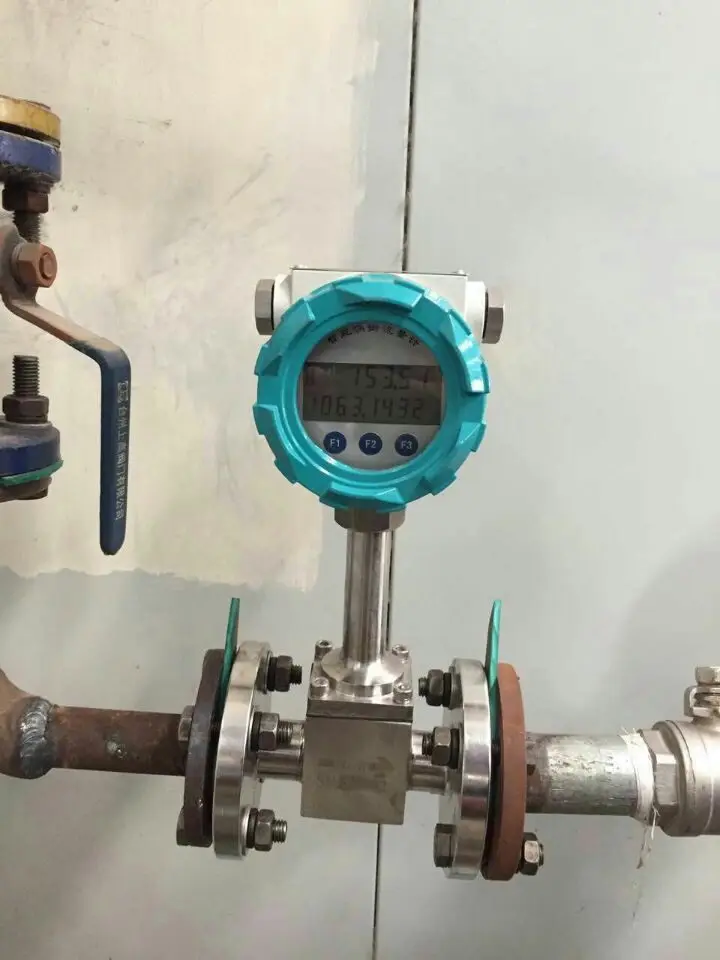 Wafer Connection Vortex Steam Flow Meter Manufacturer vortex-wafer DN40 20-200m3/h steam flow meter price