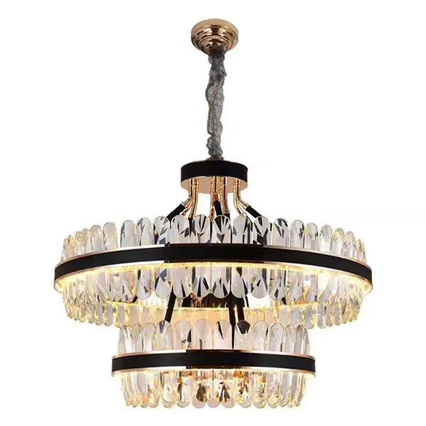 
LED pendant light crystal hanging lamp for dinning room creative circle lamparas lustres home chandelier pendant luxury light 